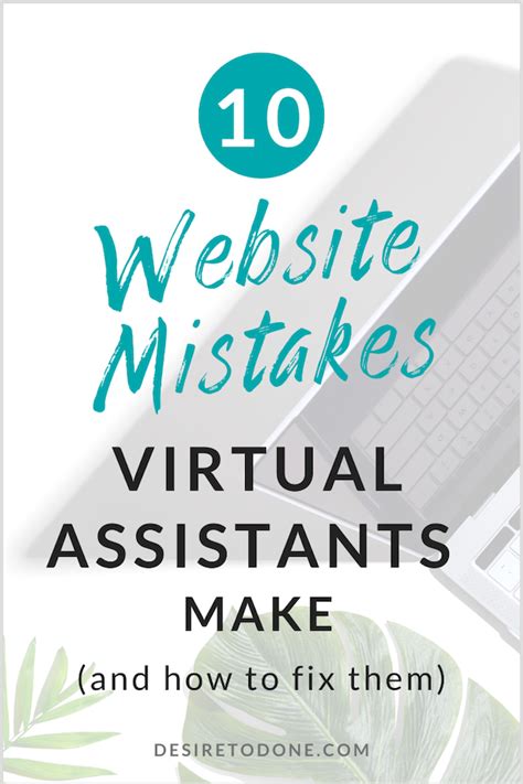 10 Website Mistakes Virtual Assistants Make And How To Fix Them