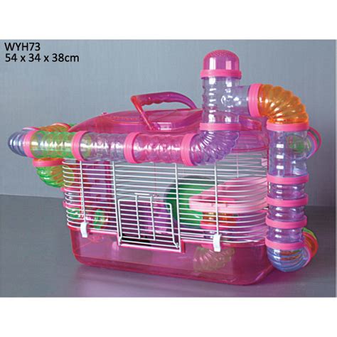 China High Quality Plastic Transparent Hamster Cage Wyh73