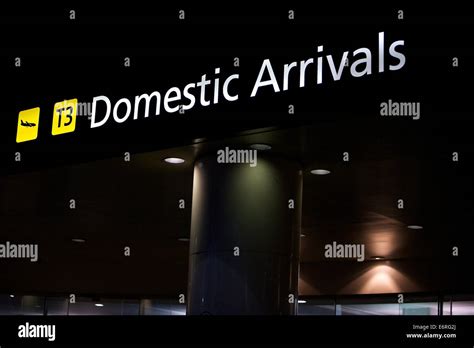 Domestic Airport For Arrivals And Departures Stock Photo Alamy