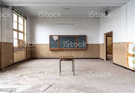 Abandoned Dilapidated Classroom Stock Photo Download Image Now