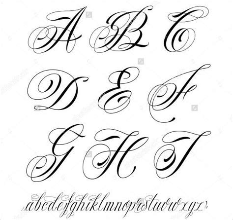 Fancy Cursive Letter Font