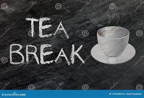 It S Tea Break Resting Concept Stock Illustration Illustration Of