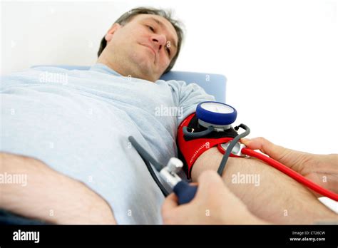 Blood Pressure Man Stock Photo Alamy