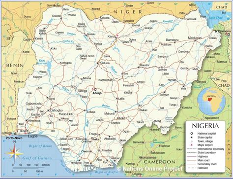 Carte Du Nigeria Plusiers Cartes Géographique Du Pays Dafrique