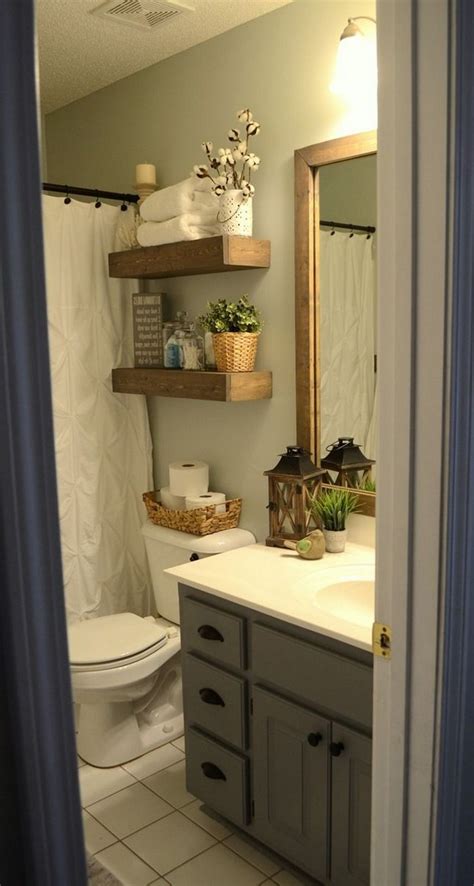 Switch it up with a change in colour. 57+ Awesome Farmhouse Small Bathroom Remodel Decor Ideas