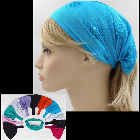 Wholesale Embroidered Elastic Bandana Headband