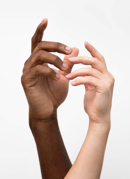 Free Photo Multiracial Hands Coming Together