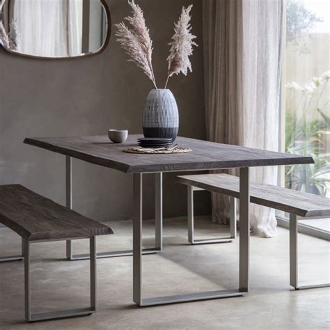 Huntington Dining Table Grey 2M | Grey Dining Table | Modern Dining Table