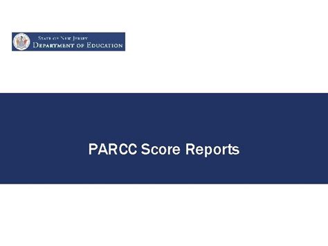 Parcc Score Reports Quick Look At Score Reports