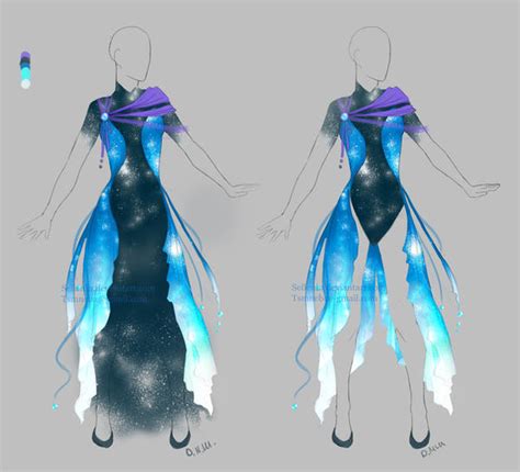 Outfit Adopt Galactic Dress Closed By Sellenin On Deviantart