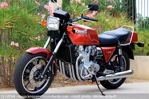 The kawasaki 1300 which was released in 1979, one year after the honda and failed to compete in any respect especially at 694lbs, almost 150 more than i was a natural step for honda to capitalize on the famous racing bikes of the 60's, 250 and 350 6 cylinder mechanical marvels that sounded awesome. Image issue du site Web http://www.lerepairedesmotards.com ...
