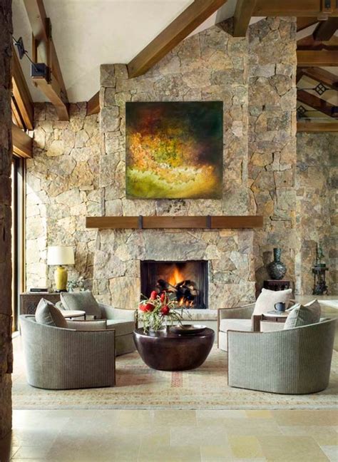 Stone Fireplace Designs 25 Interior Stone Fireplace Designs We