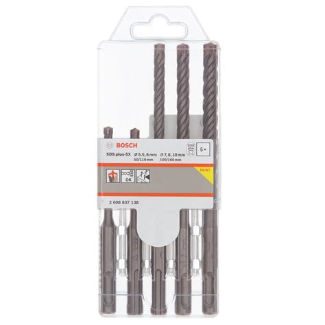 Bosch 2608837138 5 Piece Sds Plus Drill Bit Set Available Online