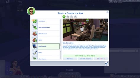Sims 4 Makeup Career Mod Bios Pics