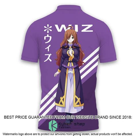 Wiz Konosuba Purple Polo Shirt Kybershop
