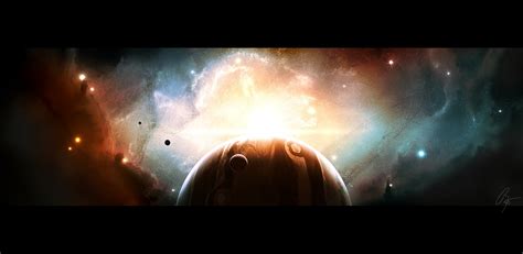 Wallpaper Digital Art Planet Space Art Nebula Atmosphere