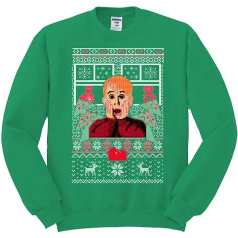 Wild Bobby Scared Home Alone Unisex Ugly Christmas Sweater