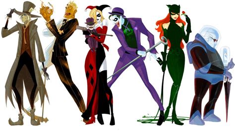 fotomural catwoman harley quinn mr freeze riddler scarecrow y two face personajes