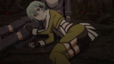 Sword Art Online Ii 11 — Kirito And Sinon Sit On Their Asses In A Cave Draggles Anime Blog