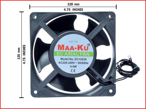 A lot of people suffer from heat burns and exhaustion because of lack of exhaust fan so if you. MAA-KU EC Exhaust Fan for Extra Small Kitchen, FAN SIZE 4.75inches (12x12x3.8cm) square ...