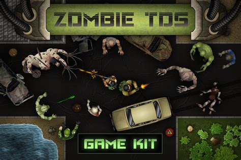 Zombie Top Down Shooter Game Kit By Free Game Assets Gui Sprite