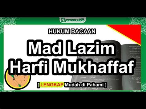 Mad lazim harfi muthaqqal berlaku apabila huruf mad bertemu dengan sukun asli di dalam 1 kalimah/perkataan. Mad Lazim Harfi Mukhaffaf, Pengertian, Contoh, Cara ...