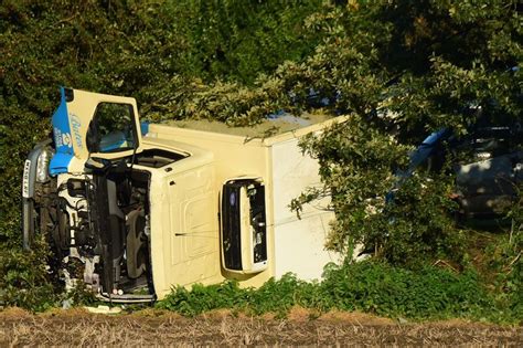 Milk Van Driver Taken To Hospital After Rush Hour Formby Bypass Crash Liverpool Echo