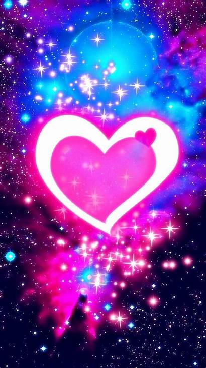 Hearts Heart Galaxy Wallpapers Pink Background Backgrounds