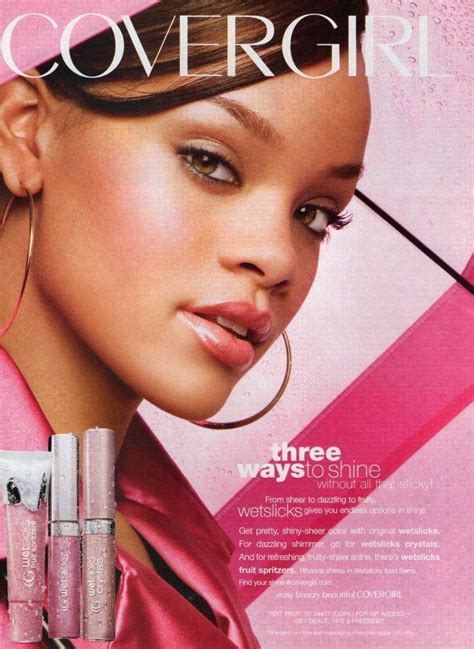 2008 Covergirl Ad Page Rihanna Va Covergirl Makeup Ads Beauty