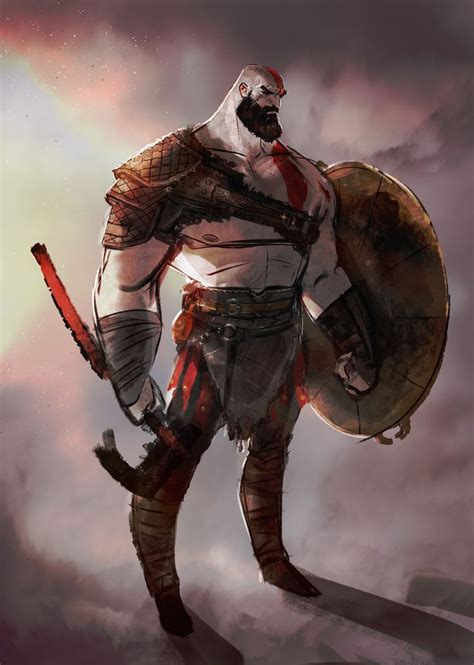Concept Art Kratos God Of War