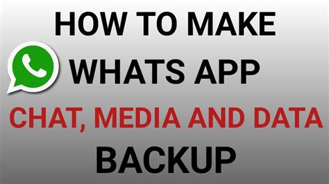 How To Make Whatsapp Backup Make Backup Of Whatsapp Data Chat And
