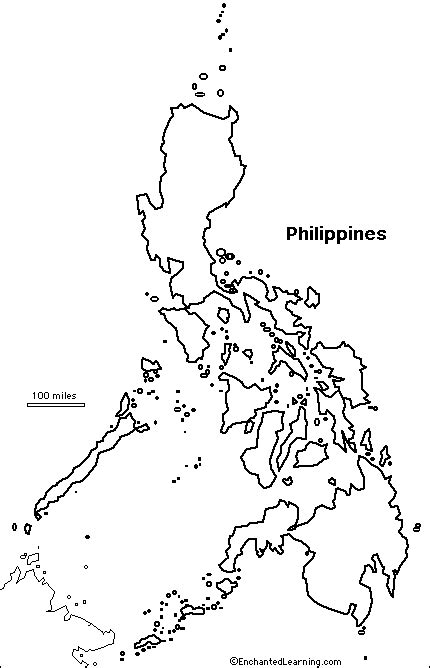 Outline Map Philippines