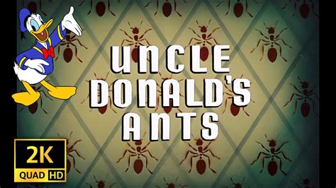 Donald Duck In Uncle Donalds Ants 1952 2k Quad Hd Upscale Youtube