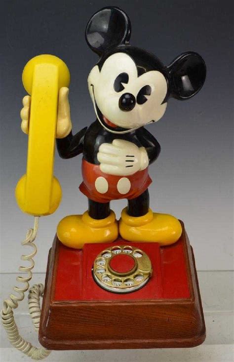 Vintage Mickey Mouse Rotary Telephone