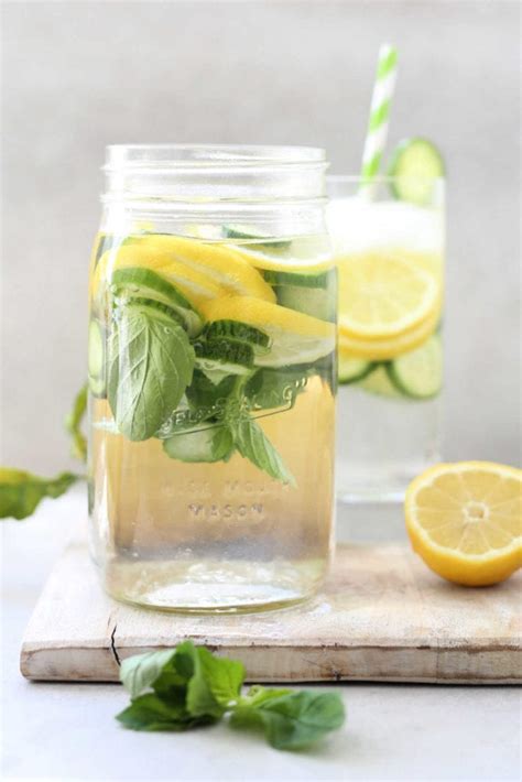 Lemon Cucumber Mint Detox Water Delightful Mom Food Simple Healthy