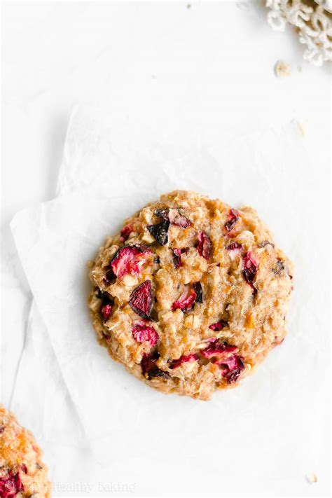 Healthy Cranberry Orange Oatmeal Cookies Amys Healthy Baking