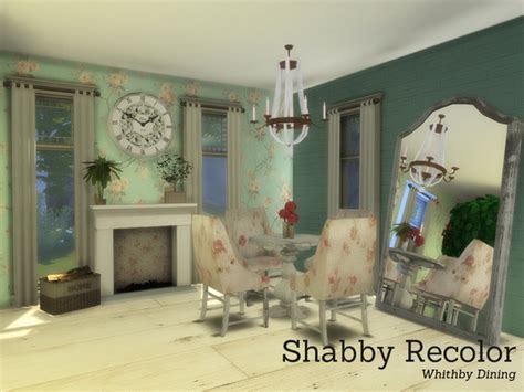 Shabby Chic Whithby Dining By Angela At Tsr Sims 4 Updates