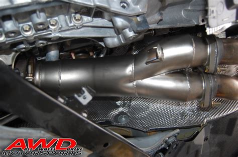 3 time required with lift: 2011 BMW 335i N55 Single Turbo iCarbon Downpipe Install!!!
