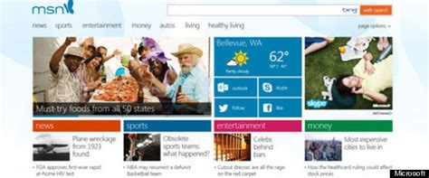 New Msn Microsoft Announces Major Site Redesign For
