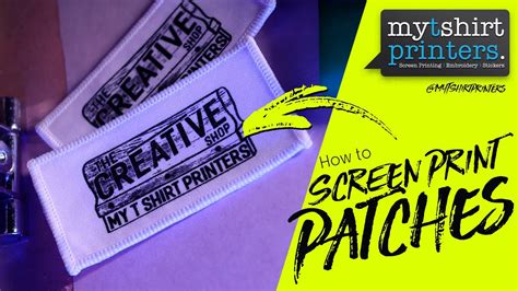 Screen Printing Patches On The Easy Hand Press Patch Printing Youtube
