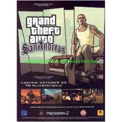 Grand Theft Auto Gta San Andreas Ps2 Playstation 2 Original Magazine