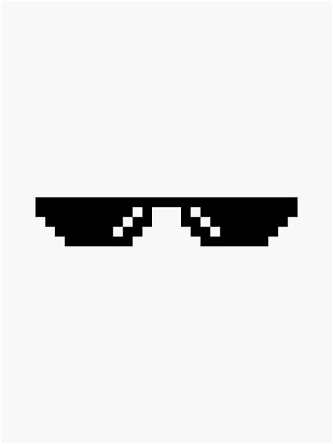 Pixel Glasses Sticker By Storouss Redbubble