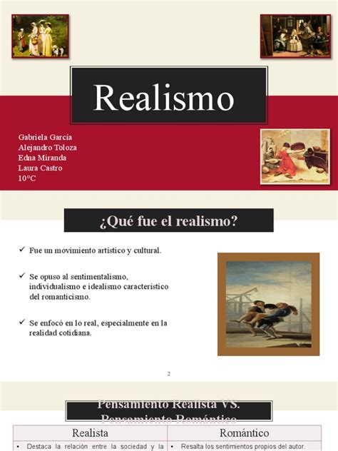Presentación Realismo Pdf Realismo Literario Realismo Artes