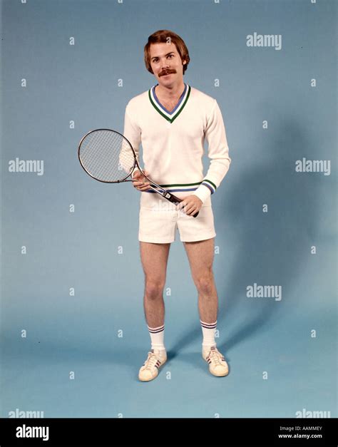 S Full Figure Man Standing Wear Tennis Clothes Outfit Shorts
