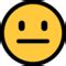 Copy and paste emoji (web): Neutral Face Emoji