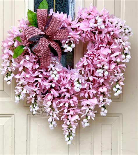 Wreaths And More By Dandacreationz On Etsy Spring Door Wreaths Heart