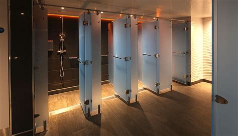 Get Fit With Perspex® Locker Room Shower Gym Design Interior Shower