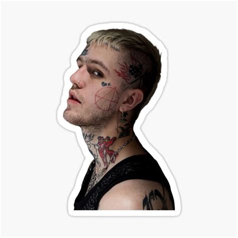 Lil Peep Side Portrait Sticker By Nuuke Redbubble