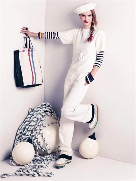 Mirte Maas By Andreas Sjodin For Vogue Japan April Nautical Fashion Women Sailor Fashion