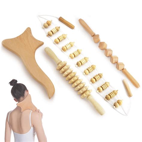 Buy Maderotherapy Kit Wood Therapy Set Full Body Contour Massage Anti Cellulite Lymphatic
